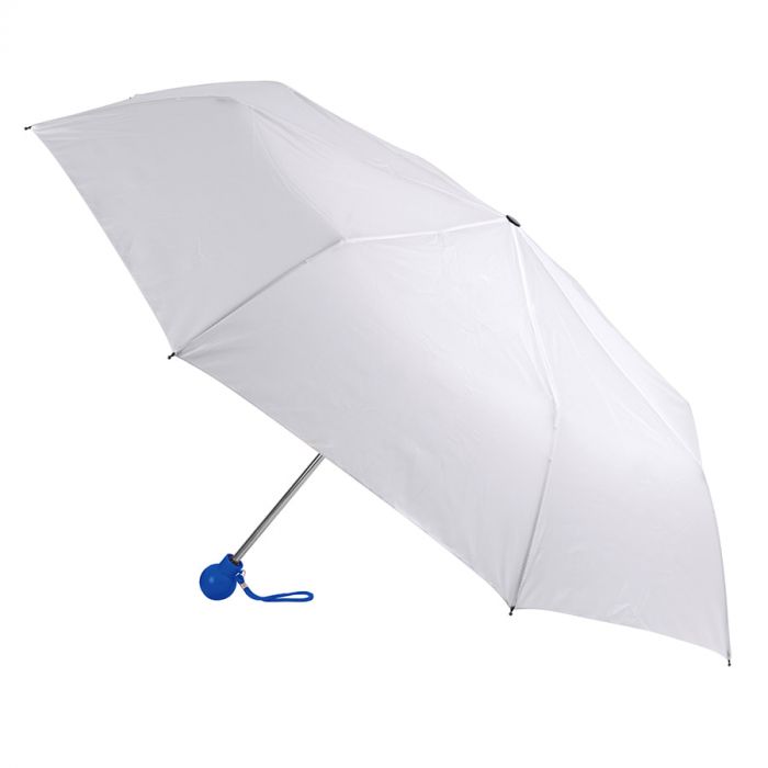 Зонт складной FANTASIA, белый, синий
