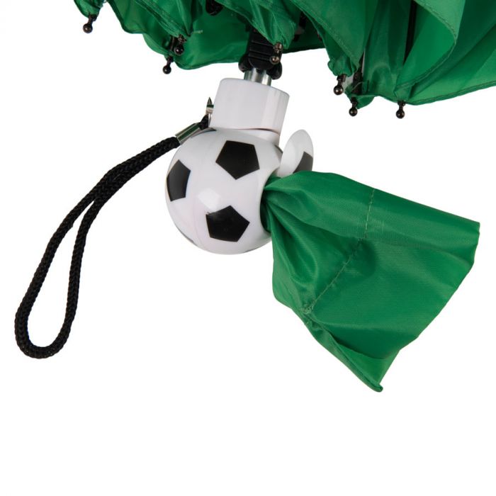 Зонт складной FOOTBALL, зеленый