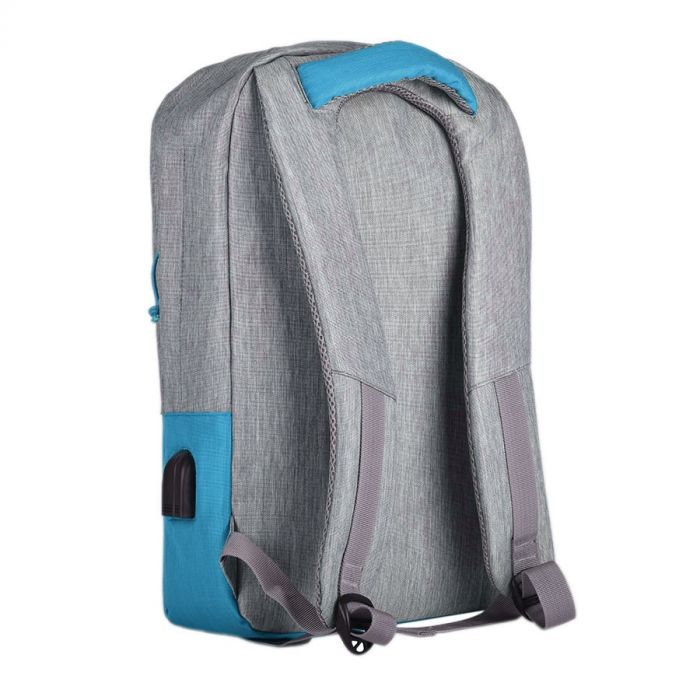 Рюкзак BEAM, серый, голубой