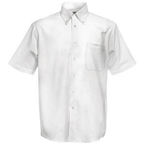 Рубашка мужская SHORT SLEEVE OXFORD SHIRT 130, белый