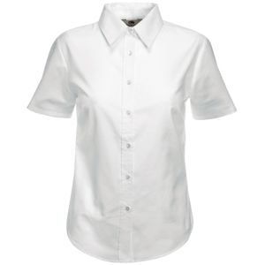 Рубашка женская SHORT SLEEVE OXFORD SHIRT LADY-FIT 130, белый