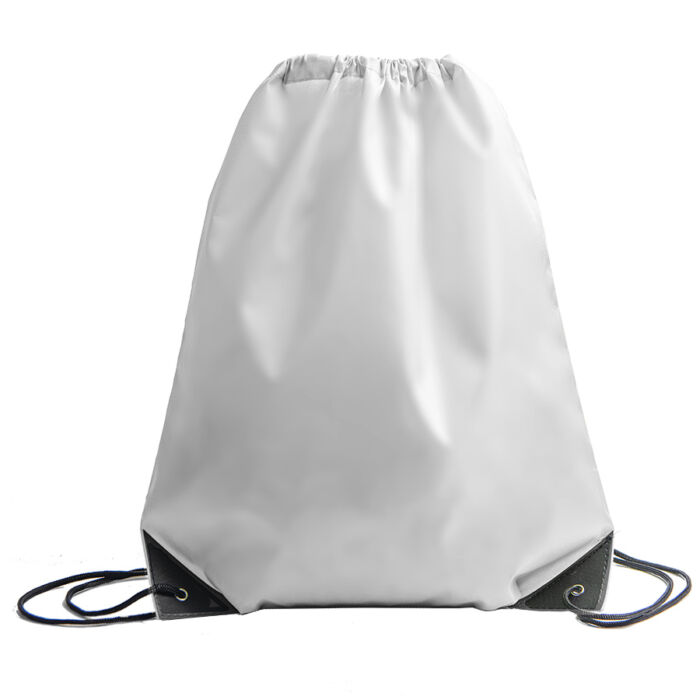 Рюкзак мешок с укреплёнными уголками BY DAY, белый