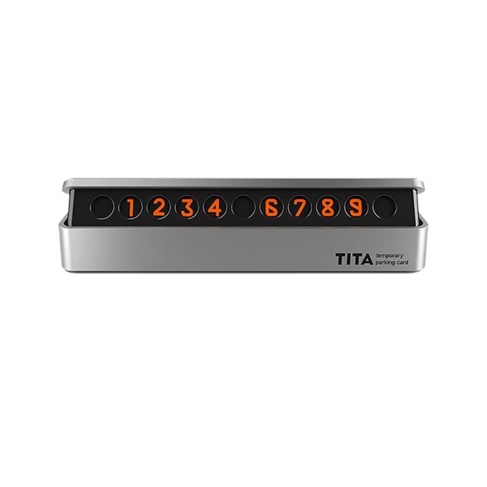 Автовизитка bcase TITA Temporary Parking Card, серебро