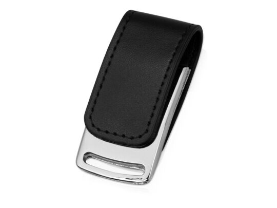 USB-флешка на 16 Гб Vigo с магнитным замком, черный/серебристый