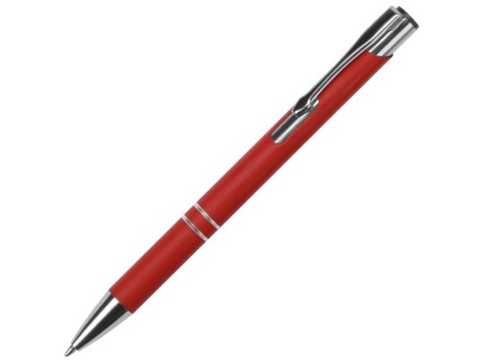 Ручка металлическая шариковая C1 soft-touch, красный