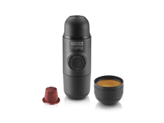 Ручная мини кофемашина Minipresso, капсульная, черный