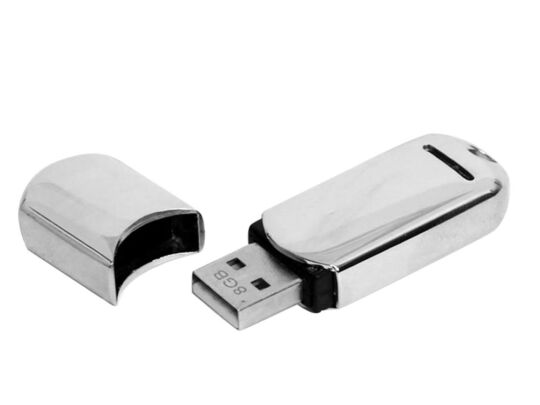 USB 3.0- флешка на 64 Гб каплевидной формы, серебристый