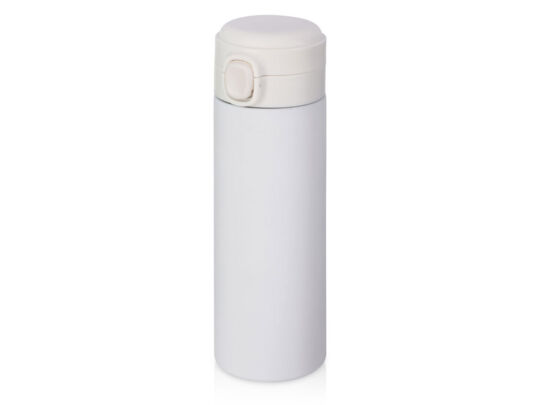 Вакуумная термокружка c кнопкой Guard, soft-touch, 400 мл, белый