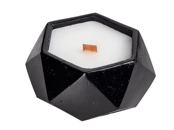 Свеча ароматическая Geometry, черный, белый