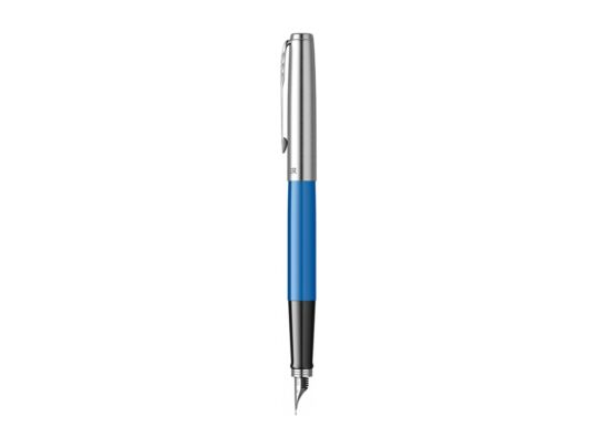 Ручка перьевая Parker Jotter Originals, F, серебристый, черный, синий