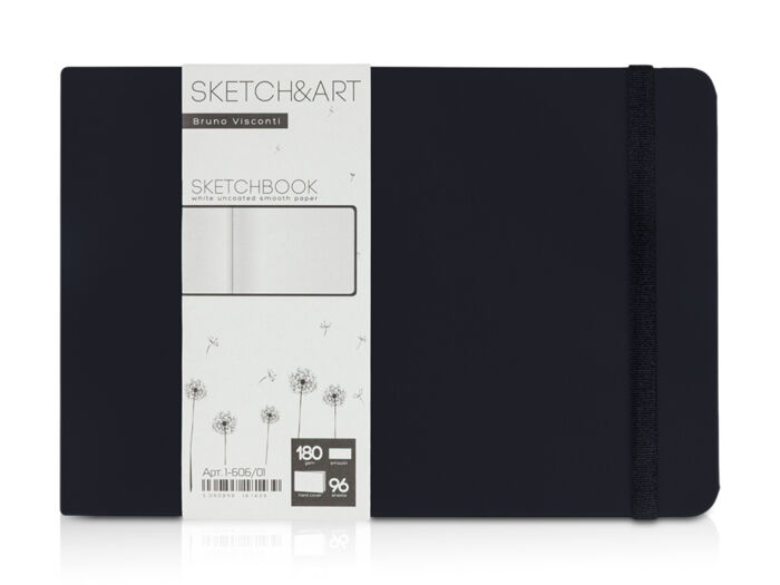 Скетчбук Sketch & Art 180 г/м2, soft-touch, черный