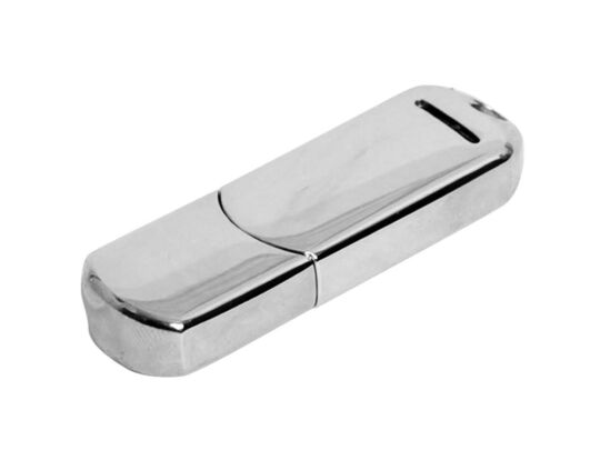 USB 3.0- флешка на 64 Гб каплевидной формы, серебристый