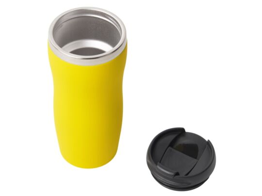 Термокружка Double wall mug С1 soft-touch, 350 мл, желтый