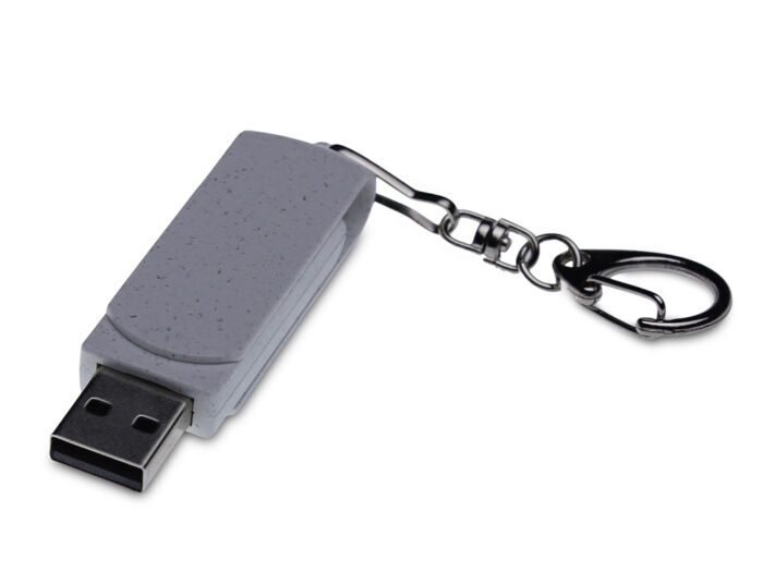 USB 2.0- флешка промо Варуна на 512 Мбайт с поворотным механизмом, серый