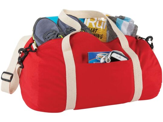 Сумка Barrel Duffel, красный/бежевый