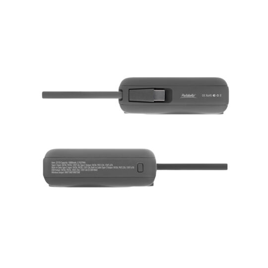 Внешний аккумулятор с подсветкой Риттер PD (Ritter PD) 10000mAh с функцией беспроводной зарядки 15W, серый