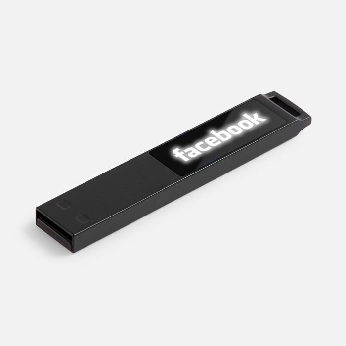 Флешка markBright Black с белой подсветкой, 32 Гб